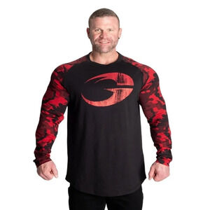 Gasp Original raglan ls, Black/Red Camo
